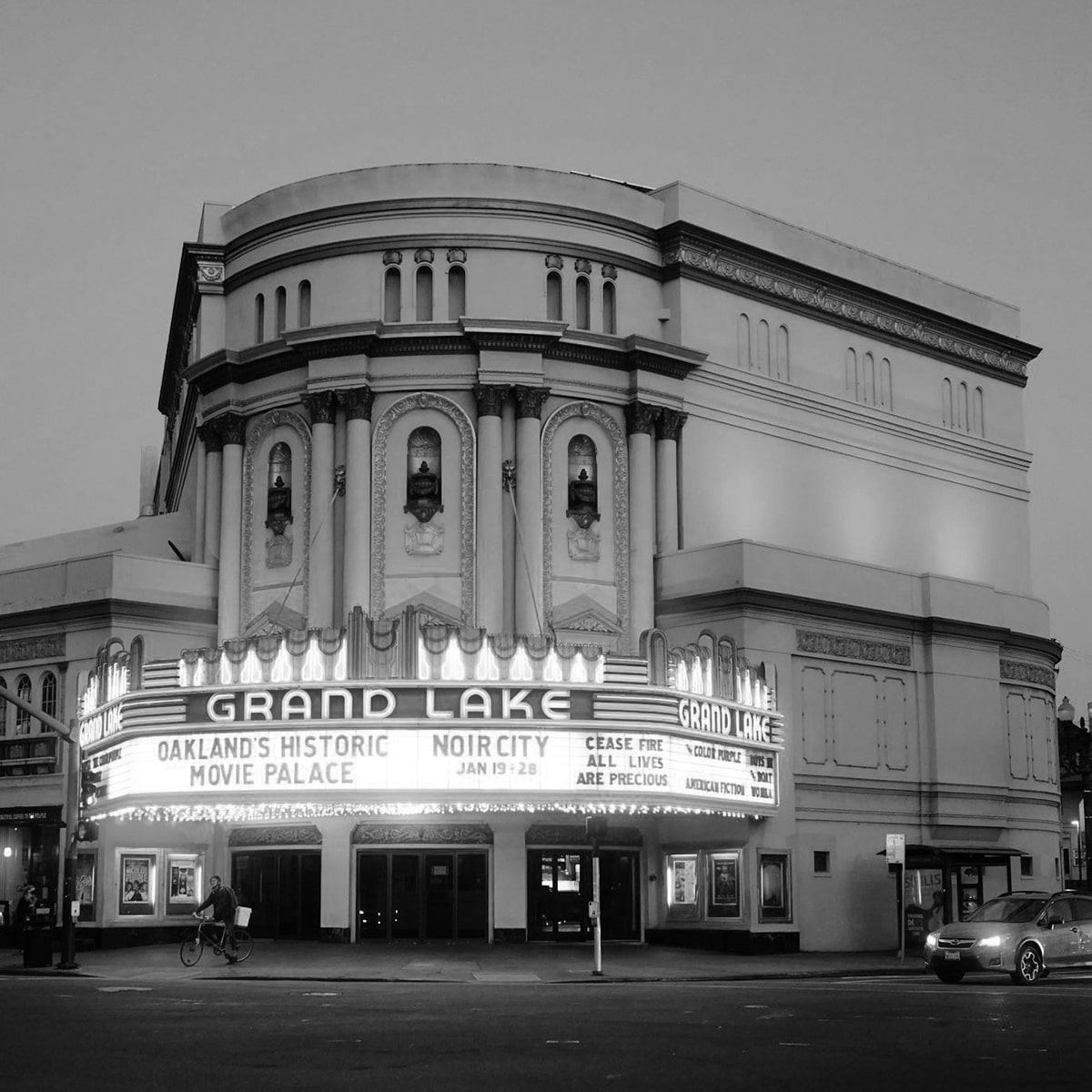 The historic Grand Lake theater